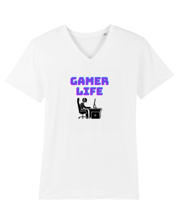 Gamer Life boy (viața de gamer băiat)  White