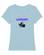 Gamer Life losing (uneori mai și pierdem)  Tricou mânecă scurtă guler larg fitted Damă Expresser