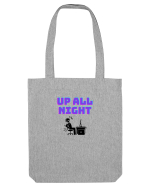 Gamer Life up all night (când te joci toată noaptea)  Sacoșă textilă