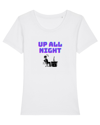 Gamer Life up all night (când te joci toată noaptea)  White