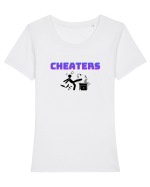 Gamer Life cheaters (când joci cu trișori)  Tricou mânecă scurtă guler larg fitted Damă Expresser