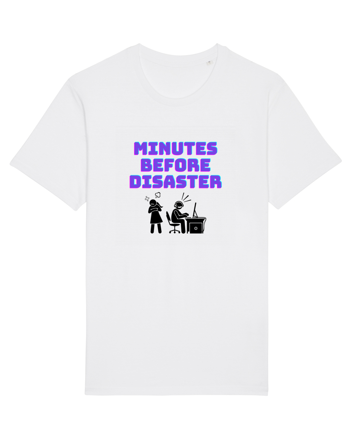 Tricou mânecă scurtă Unisex Rocker White