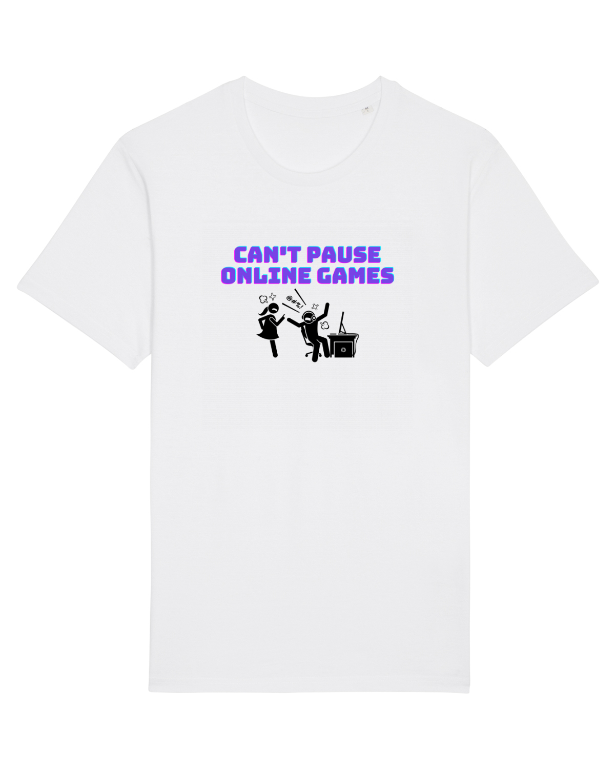 Tricou mânecă scurtă Unisex Rocker White