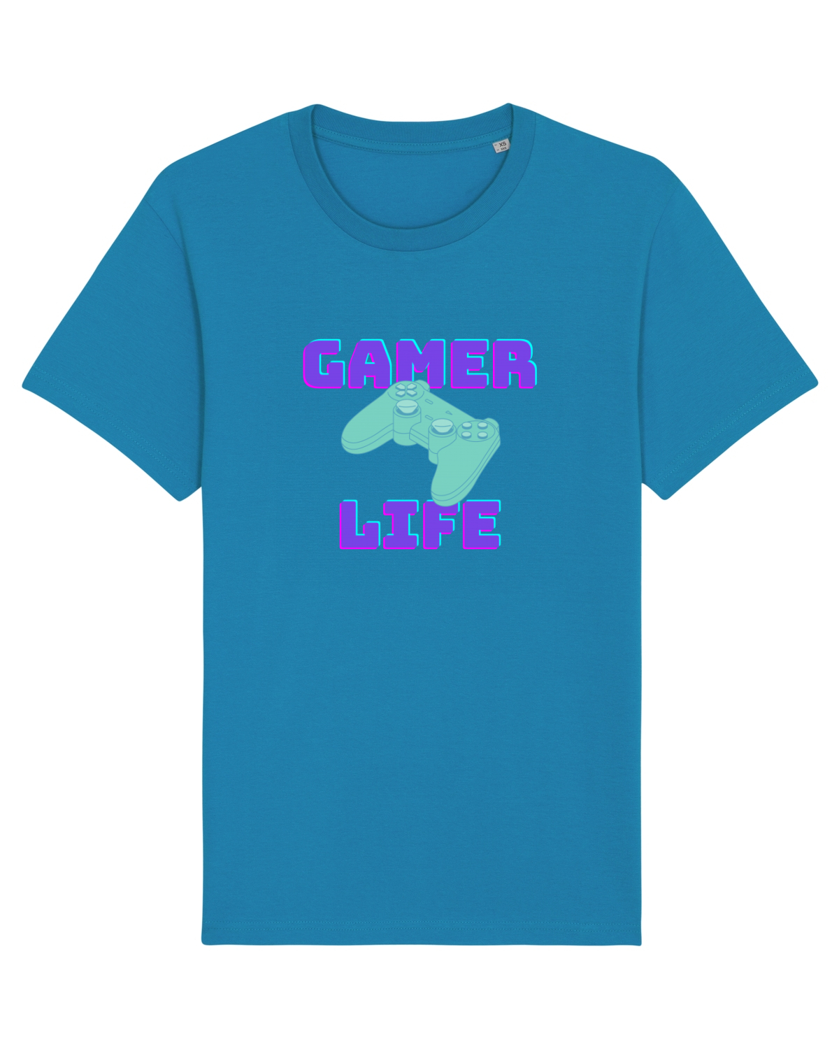 Tricou mânecă scurtă Unisex Rocker Azur