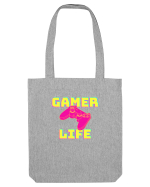 Gamer Life consolă roz Sacoșă textilă