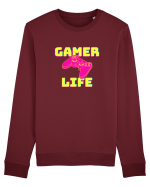 Gamer Life consolă roz Bluză mânecă lungă Unisex Rise