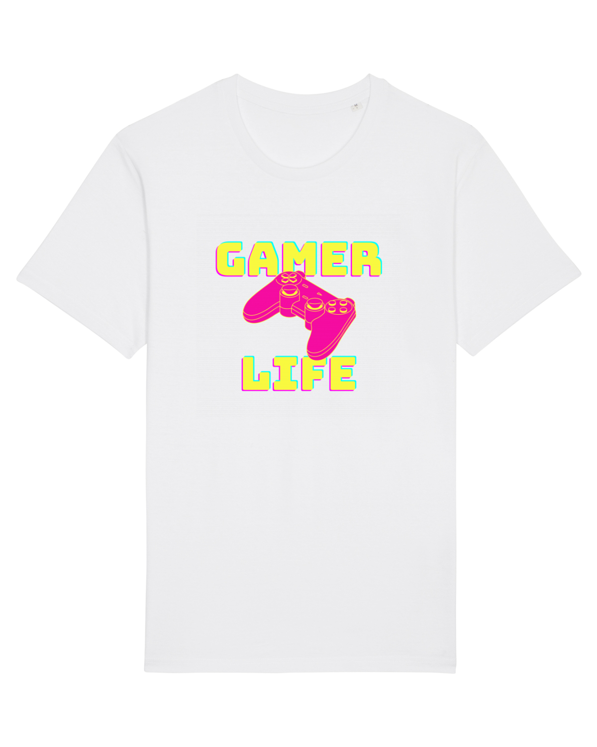 Tricou mânecă scurtă Unisex Rocker White