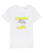 Gamer Life consolă neagră  Tricou mânecă scurtă  Copii Mini Creator