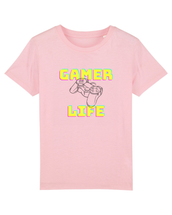 Gamer Life consolă neagră  Cotton Pink