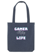 Gamer Life consolă albă  Sacoșă textilă