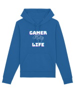 Gamer Life consolă albă  Hanorac Unisex Drummer