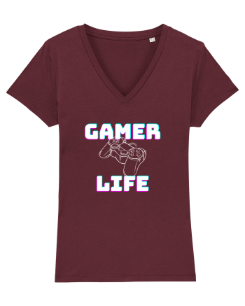 Gamer Life consolă albă  Burgundy