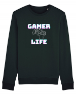 Gamer Life consolă albă  Bluză mânecă lungă Unisex Rise