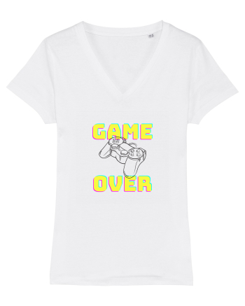 Gamer Life Game Over consolă neagră  White