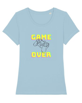 Gamer Life Game Over consolă neagră  Sky Blue