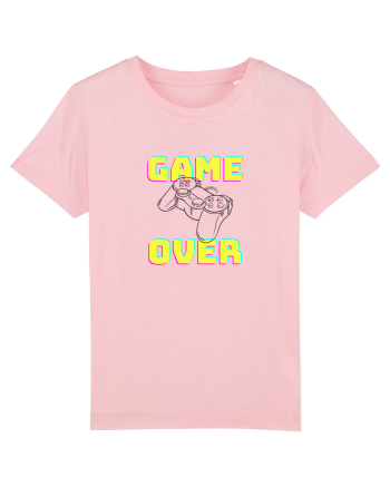 Gamer Life Game Over consolă neagră  Cotton Pink