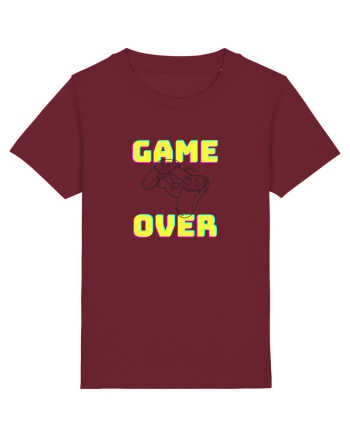 Gamer Life Game Over consolă neagră  Burgundy