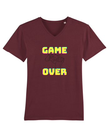 Gamer Life Game Over consolă neagră  Burgundy