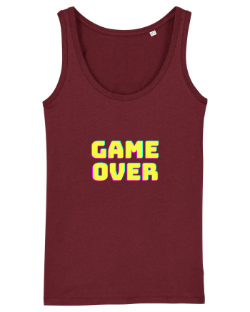 Gamer Life Game Over  Burgundy