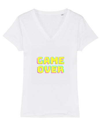 Gamer Life Game Over  White