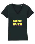 Gamer Life Game Over  Tricou mânecă scurtă guler V Damă Evoker