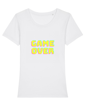 Gamer Life Game Over  White