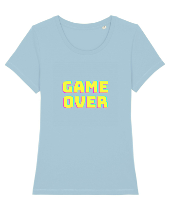 Gamer Life Game Over  Sky Blue