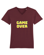 Gamer Life Game Over  Tricou mânecă scurtă guler V Bărbat Presenter