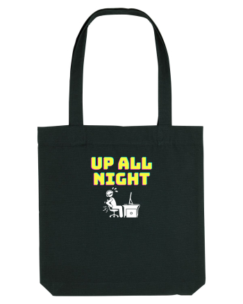 Gamer Life up all night (când te joci toată noaptea) alb Black