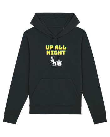Gamer Life up all night (când te joci toată noaptea) alb Black