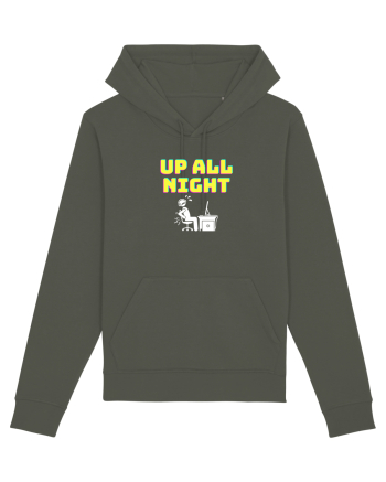Gamer Life up all night (când te joci toată noaptea) alb Khaki