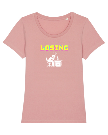 Gamer Life losing (uneori mai și pierdem) alb Canyon Pink
