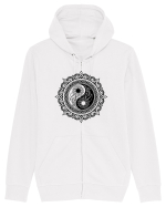 Yin Yang Symbol in a Mandala Hanorac cu fermoar Unisex Connector