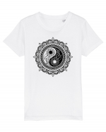 Yin Yang Symbol in a Mandala Tricou mânecă scurtă  Copii Mini Creator