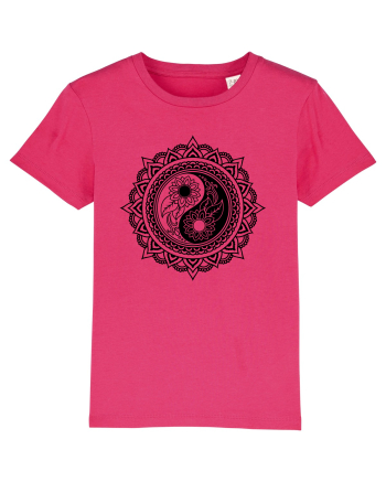 Yin Yang Symbol in a Mandala Raspberry