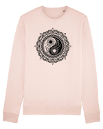 Yin Yang Symbol in a Mandala Bluză mânecă lungă Unisex Rise