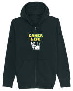 Gamer Life Girl (viața de gamer fete)  Hanorac cu fermoar Unisex Connector