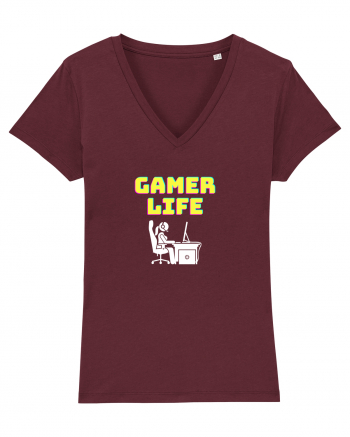 Gamer Life Girl (viața de gamer fete)  Burgundy