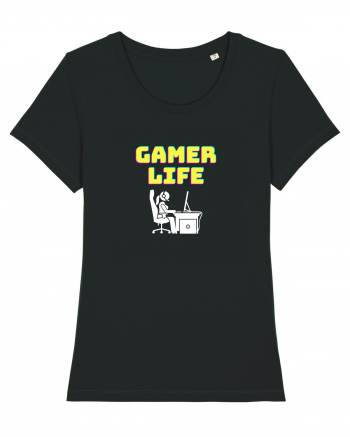 Gamer Life Girl (viața de gamer fete)  Black