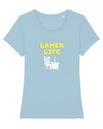 Gamer Life Girl (viața de gamer fete)  Sky Blue