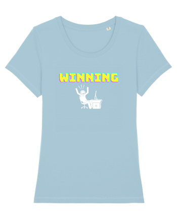 Gamer Life Winning (viața de gamer când câștigi)  Sky Blue