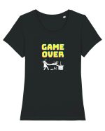 Gamer Life Game Over (probleme în paradis)  Tricou mânecă scurtă guler larg fitted Damă Expresser