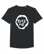 Bite Me Tricou mânecă scurtă guler larg Bărbat Skater