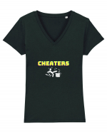 Gamer Life cheaters (când joci cu trișori)  Tricou mânecă scurtă guler V Damă Evoker