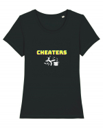 Gamer Life cheaters (când joci cu trișori)  Tricou mânecă scurtă guler larg fitted Damă Expresser