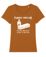 Funeral director Tricou mânecă scurtă guler larg fitted Damă Expresser