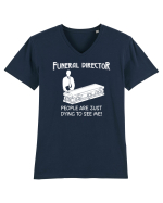 Funeral director Tricou mânecă scurtă guler V Bărbat Presenter