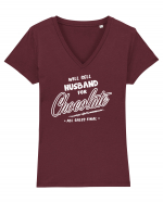 Will sell husband for chocolate Tricou mânecă scurtă guler V Damă Evoker