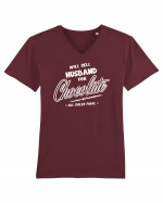 Will sell husband for chocolate Tricou mânecă scurtă guler V Bărbat Presenter