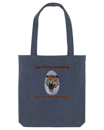 Tiger Print or something  Midnight Blue